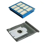 Reusable Cloth Dust Bag & HEPA Filter for Electrolux, Wertheim, Philips, Volta, AEG