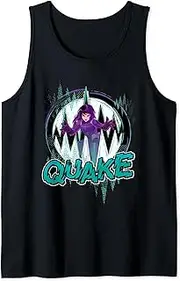 [Marvel] Rising Secret Warriors Quake Action Pose Logo Tank Top