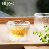 在飛比找ETMall東森購物網優惠-臺灣宜龍茶具專柜 家用加厚耐熱玻璃 貝紋雙層杯 茶杯杯子水晶