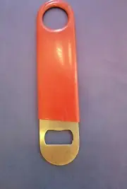 RED RUBBER FLAT BOTTLE/CAP OPENER HEAVY DUTY ROYAL/SHIPS FROM USA
