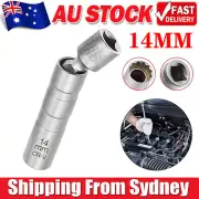 14mmThin Wall Joint Spark Plug Socket Magnetic Wrench Removal Tool Universal AUS