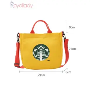 Starbucks bag 單肩手提包 Starbucks 帆布包斜挎包單肩托特包
