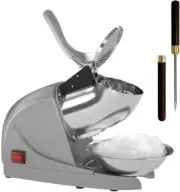 Ice Shaver Prevent Splash Snow Cone Machine, Electric 3 Blades Shaved Ice Machin