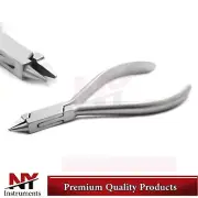 Dental Bird Beak Plier Orthodontic Loop Forming Wire Bending Round Flat Tip