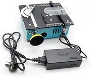 96W Mini Table Saw for Wood Plastic Acrylic, 12MM Cutting Thickness, 0-90° Angle, 4000-9000RPM Speed, Aluminum Body