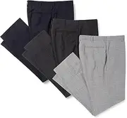 KONAKA(コナカ) Men's 3-Piece Set, Easy Hemming Tape, 3-Piece Set, Flat-Back Pants, Long Pants, 3-Piece Set, 1