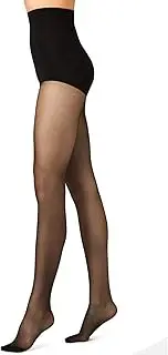 [Voodoo] Women's Pantyhose 15 Denier Shine Firm Control Sheer Tights (3 Pack), Black Magic, Extra Tall