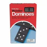 New ! Double Nine Wooden Dominoes Christmas Gift