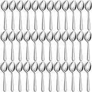 Funnydin 36-Piece Tea Spoons Set, 5.9 Inches Stainless Steel Spoons Silverware, Durable Teaspoons Set, Cost-effective Small Spoons for Home, Kitchen and Restaurant - Mirror Polished, Dishwasher Safe