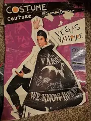 NEW MENS VEGAS VAMPIRE ONE SIZE FITS MOST CAPE & WIG
