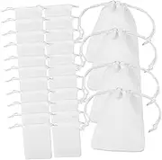 CIMAXIC Set of 60 Mini Drawstring Bags Cloth Pouches for Small Items Storage Pouches