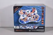 Hydro-Force Rapid 4 Person River Tube with Built in Coolers, Multicolor