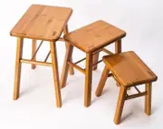Bamboo Wooden Stool Rest Stool Fishing Stool Rectangle Bamboo Stool Vase Base BST02