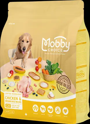 莫比Mobby C25成犬 雞肉米低卡關節配方 犬飼料 狗飼料  成犬 幼犬 懷孕母犬