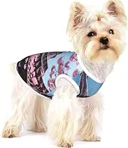 Oil Painting Paris Eiffel Tower print Tshirts for Small Dogs Dog's Fashion Shirt Breathable Sleeveless Shirts for Small Dogs