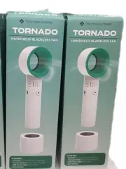 Tornado Handheld Bladeless Fan (Green And White)