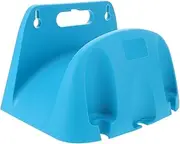 Kisangel Pipe Storage Rack Container Retractable Soaker Sewer Garden Hose Cart Hosepipe Nozzle Outdoor Garden Hose Sprayer Holder Flexible Hose Hook Sprinkler Reel Water Hose Blue Plastic
