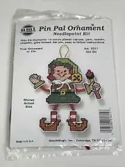 NMI Girl Elf Pin Pal Ornament Needlepoint Kit