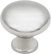 [Amerock] Cabinet Knob | Polished Chrome | 1-3/16 inch (30 mm) Diameter | The Anniversary Collection | 1 Pack | Drawer Knob | Cabinet Hardware
