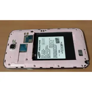 【報帳機】螢幕有破, 無法開機 Samsung 三星 GALAXY Note II GT-N7100,沒有筆,電池鼓鼓的