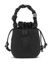 Ganni Bou Mini Satin Bucket Bag