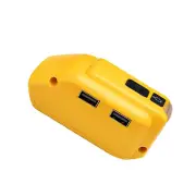 Dual USB Power Source Li-ion Battery Charger Adapter DCB090 for Dewalt with LED