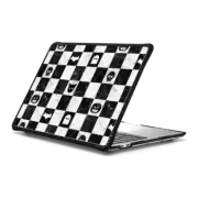 MacBook Pro 13-inch (M1 / M2 / Intel) Impact Case skull checks - spooky stickers checkered marble pattern