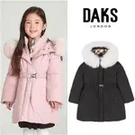 韓國 DAKS KIDS 23FW 兒童 大童 狐狸毛中長版鵝絨外套 羽絨外套