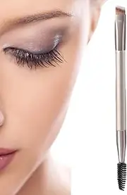 Eye Brow Brush Comb - Spoolies for Eyebrows | Double Ended Eyeliner Brush Spoolie Angled Brow Brush for Gel, Liquid, Eyelashes, Eyebrows, Makeup Tools Fulenyi
