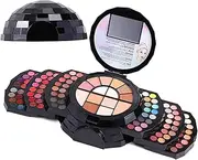 110 Colors Makeup Palette | Portable Beginner Makeup Kit - Natural Color Make Up Bundle Included Eyeshadow Glitter Lipstick Concealer Eye Liner Eyebrow Highlighter Compact Powder