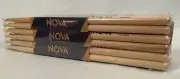 12-Pr BRICK VIC FIRTH® Nova 5A Nylon Tip DRUM STICKS N5AN Hickory Bulk NEW