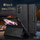 For Samsung Galaxy Z Fold 6/5/4/3 Magnetic Shockproof PU Leather Case Cover