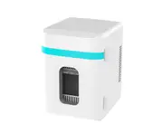 Mini Refrigerator in Vehicle Dormitory Cosmetics Refrigerator - BLUE