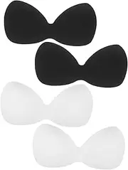 [ROMISBABA] 4Pcs Removable Pads Inserts Breathable Sponge Material for Yoga Sports Bras Lightweight Washable and Non Slip Design for Everyday Wear
