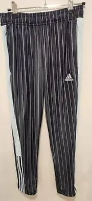 Adidas Boys' Size M Navy & Light Blue Striped Tiro Track Pants NWT