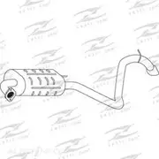 Redback Mufflers Bolt-On to suit Hyundai I30 5Dr Hatch 2.0L Beta Press Can RM - M2393