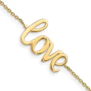 7 Inch 14K Polished Love Bracelet