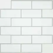 RoomMates White Subway StickTILES 10.5" x 10.5" PEELN'STICK TILES (SET 4 SHEETS)
