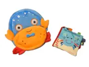 Cute Crab Plush Backpack and Plush Activity book for Toddlers/Kids