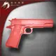 龍裕塑鋼 紅色M1911A1模型槍/Pistol Caliber/模型槍/無彈匣/無法發射/訓練用槍/武術練習奪槍