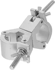 HEALEEP Aluminum Alloy Stage Lighting Clamp Rotating Double Ring Hook for Truss Tube Lightweight Stylish Dj Light Mounting Bracket for Stages Exhibitions