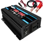 唐二代輸出110V 黑色 標貼4000W 實際功率300W 修正波逆變器帶LED電壓顯示屏