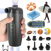20PSI Electric Air Pump,Electric Inflator,with 7 Air Nozzles and Adapter, 2 in 1 Rapid Inflator/Deflator for Inflatable Boat/Kayak