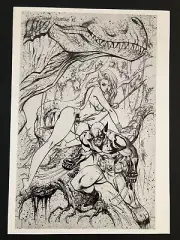 Savage Wolverine #1 B&W COVER Pinup -Marvel Comic Book Poster 8"x11"