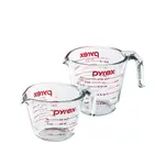 【康寧 PYREX】耐熱玻璃單耳量杯2入組(500ML+250ML)/烘焙必備/烘焙量杯/烘焙工具/烘焙用具