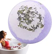 Bathing Bombs, Moisturizing Dried Flower Bath Salt Balls, Moisturizing Colorful Bubble Bath Fizzy Bath Ball for Christmas, Valentine's Day, Women Gift Idea Beutee
