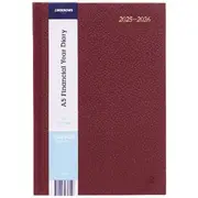 J.Burrows A5 Day to Page 2025/26 Pebble Diary Mocha