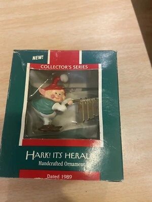 Vintage1989 Hallmark Keepsake Christmas Ornaments Hark! It’s Herald