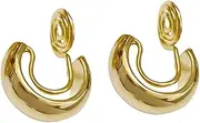 [BESTYASH] 1 Pair Cool Non Piercing Ear Hooks Small Loop Ear Stylish Clip Earrings for Women Comfortable and Lightweight Fashion Accessories Parties and Special Occasions
