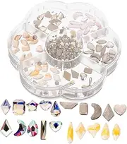 Irregular Rhinestone Nail Charms of Vibrant Nail Gems for Stunning Nail Art Decorations for Enthusiasts Creating Unique Designs